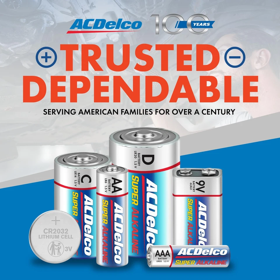 ACDelco 40-Count Double AA Batteries, Maximum Power Super Alkaline Battery - Image 2 of 4