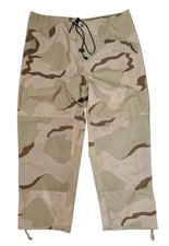 US Army Desert DCU Camouflage Gore-Tex ECWCS Waterproof Trousers - Large Regular