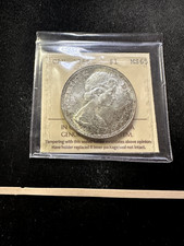 1966 Large Beads ICCS Graded Canadian Silver Dollar $1**MS-65** Cert# XBW 109