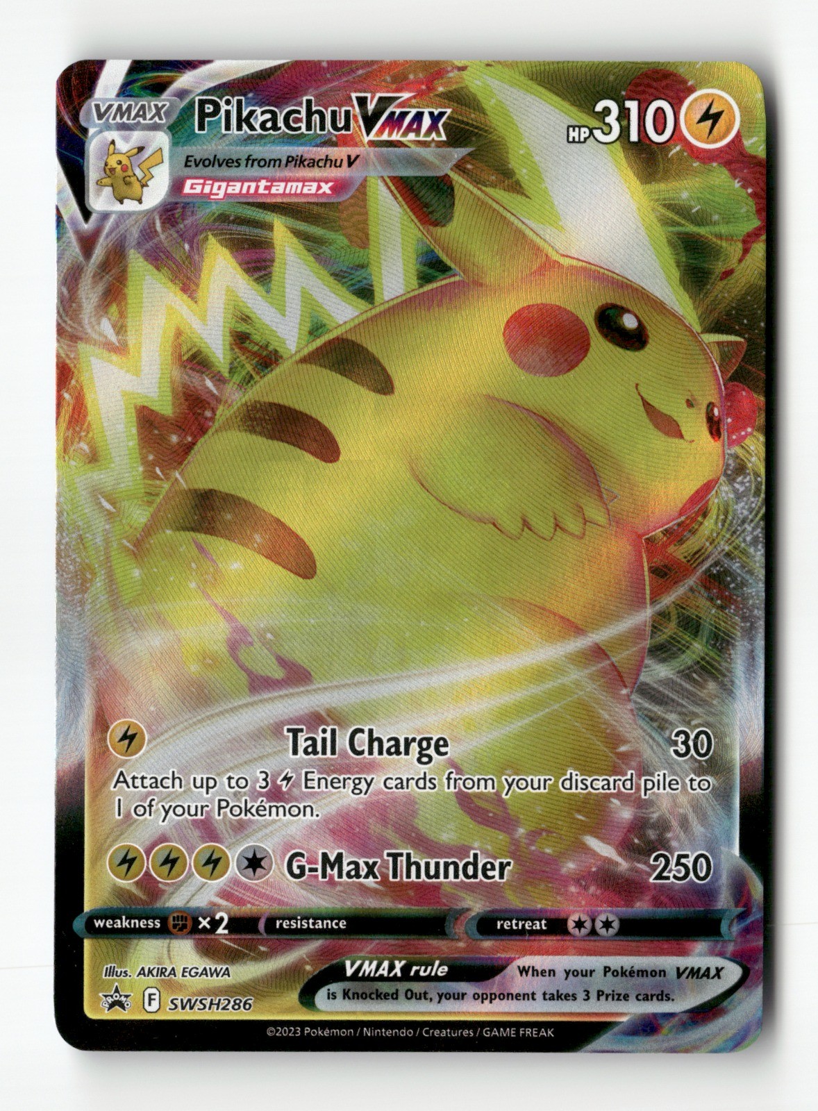 Pikachu VMAX - Holo SWSH: Sword & Shield Promo Cards SWSH286 LP Pokémon TCG