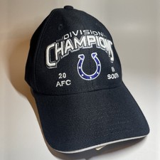 Indianapolis Colts Hat Strap Back NFL Football Champions Reebok 57 - 61 Cm Fit