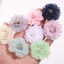 4cm Chiffon Flowers Boutique hair accessories DIY Flower Headwear Fashion Access