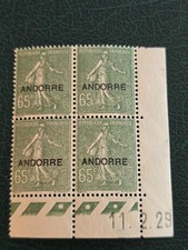Timbre Andorre 16** coin daté  neuf sans charnière  ref EC 2/1