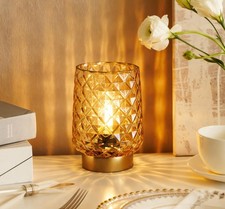 MJ PREMIER Battery Operated Lamp with Timer Small Cordless Lamps Cordless Table