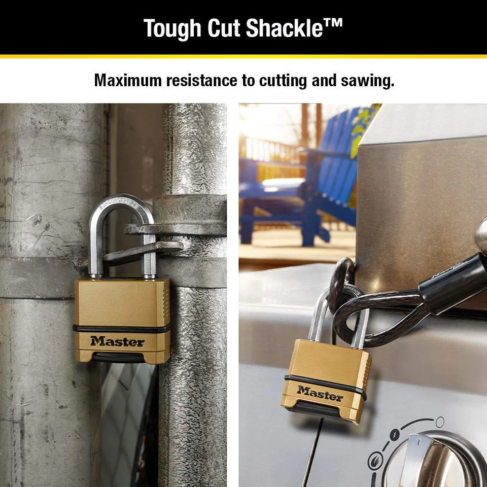 Master Lock M175XDLF Heavy Duty Outdoor Combination Lock, 1-1/2 in. Shackle, - Image 3 of 4