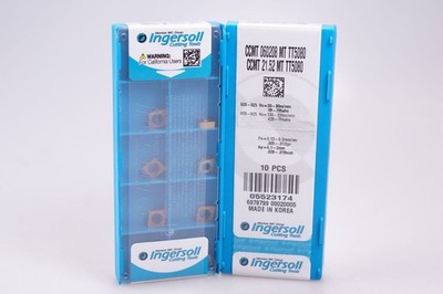 INGERSOLL 10 Stück CCMT 060208 MT TT5080 Wendeschneidplatten 5523174 TTurn