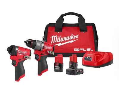 Milwaukee M12 FUEL 2-Tool Combo Kit (3497-22) Hammer Drill/Impact Driver