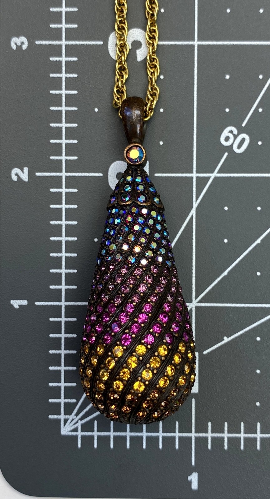 JOAN RIVERS Classics Large Multi Colored Rhinesto… - image 6