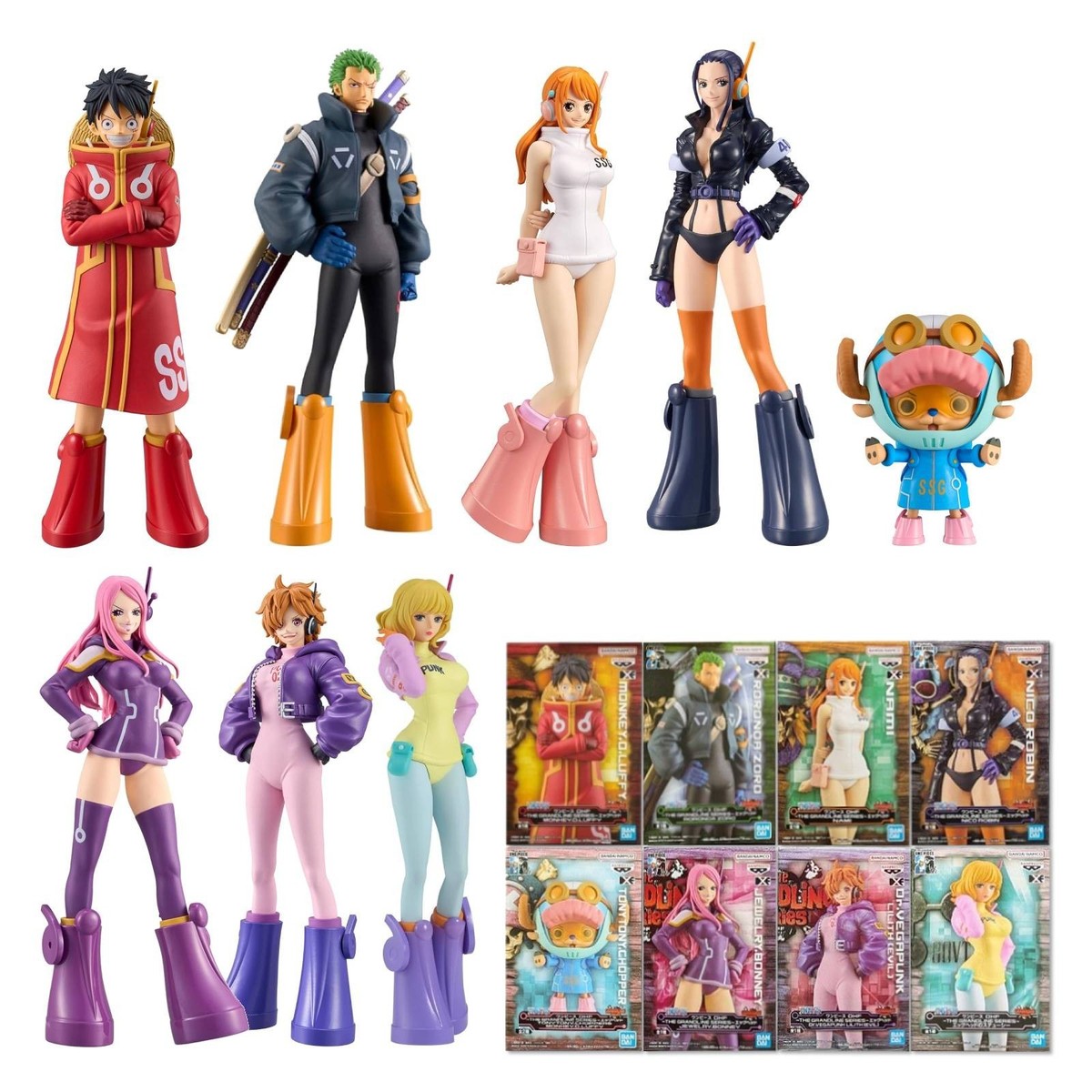 ONE PIECE DXF THE GRANDLINE SERIES Egghead LUFFY ZORO NAMI ROBIN