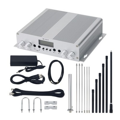 FM TX Stereo PLL Broadcast Radio Station 25W + Antenna + Power Supply tp23