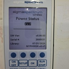 Baxter Sigma Spectrum 8.00.03 w/o Battery Infusion Pump