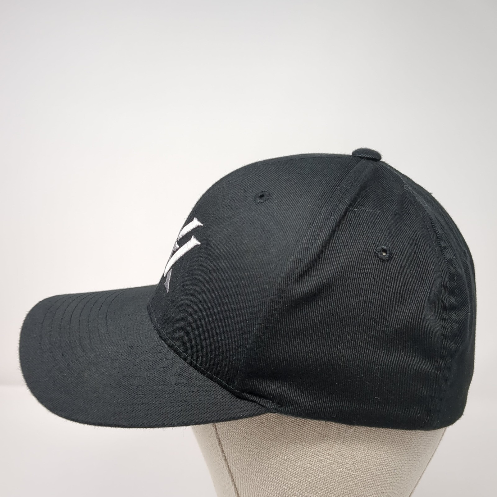 Vortex Fitted Baseball Cap Black M Embroidered Ve… - image 5