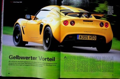 Sport Auto 11/2005 Lotus Exige 240R mit 247PS im TEST auf 4 Seiten