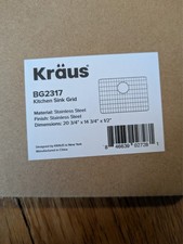 Kraus Stainless Steel Kitchen Sink Bottom Grid BG2317 20.75" x 14.75" x 0.5"