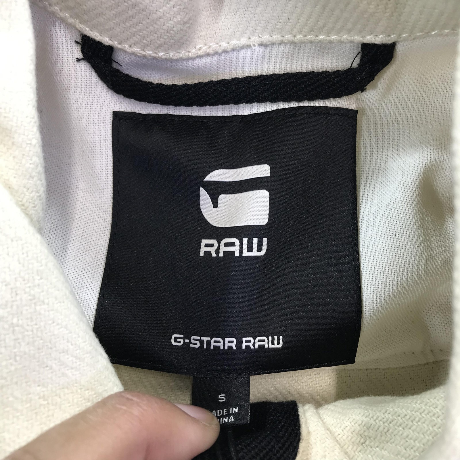 G-Star RAW Overshirt Womens Small Ecru Fly Flannel Shacket D23023-C838-159 image 8