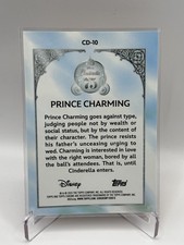 2025 Topps Chrome Sapphire Disney PRINCE CHARMING Cinderella Orange Sapphire /25