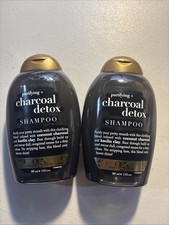 Lot of 2 OGX Purifying + Charcoal Detox SHAMP...