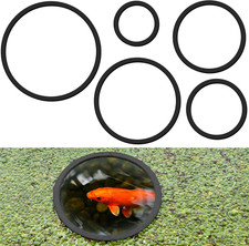 5 Pcs Aquarium Floating Plant Corral - 5 Sizes of Floating Plant Ring, Fish Feed