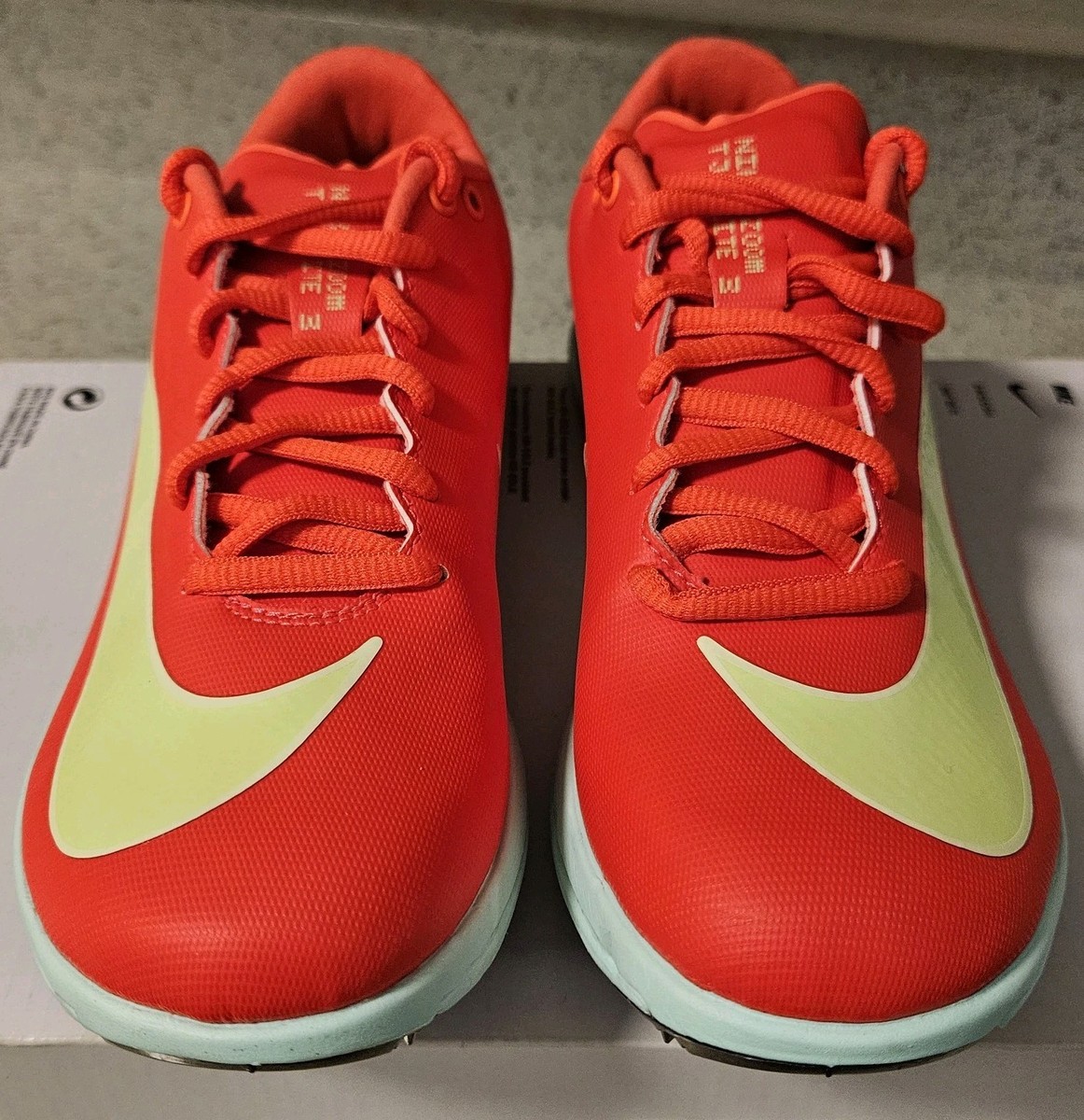 Nike Triple Jump Elite 3 Spikes Bright Crimson Lime Mens 5  display picture 1