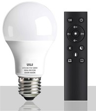 Dimmable A19 LED Bulb with Remote Control,800LM 9W Bright Led Light Bulbs,300...