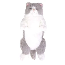 Sun Lemon Knee Cat Gray Rest 17.2 x 10.8 x 36.6cm Stuffed Animal P-6462