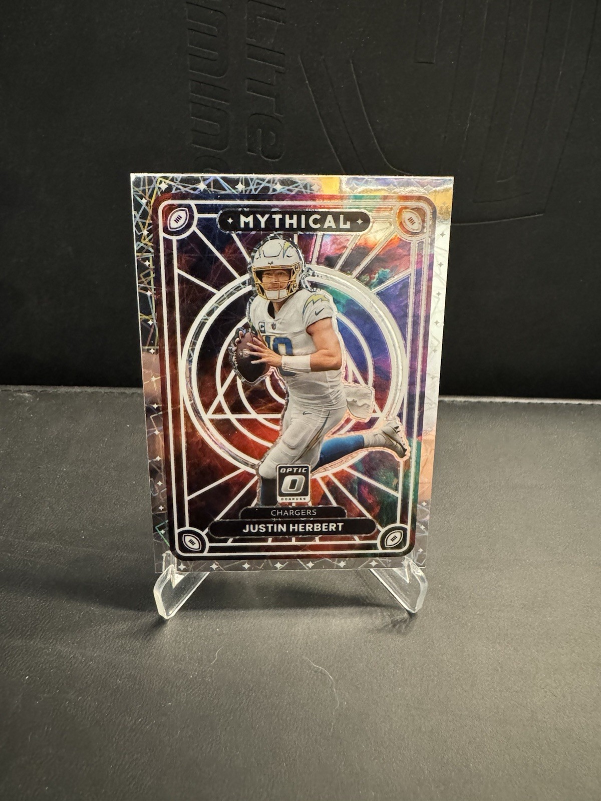 2022 Panini Donruss Optic Mythical Justin Herbert #M-8 SSP Case Hit Chargers NM