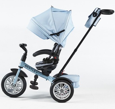 neu BENTLEY KINDERWAGEN JETSTREAM baby blau Sitz drehbar Trike Buggy Dreirad