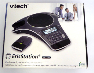 Vtech ErisStation VSC702 Conference Phone with 2 Wireless Mics