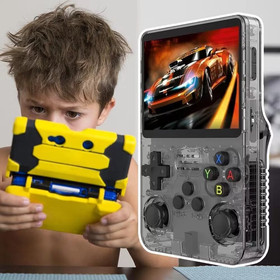 128GB, R36S Retro Handheld Video Game Console 20000 Games 3.5 Inch IPS Scree