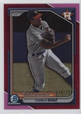 2024 Bowman Chrome Prospects Fuchsia Refractor 58/199 Camilo Diaz #BCP-135 18cg