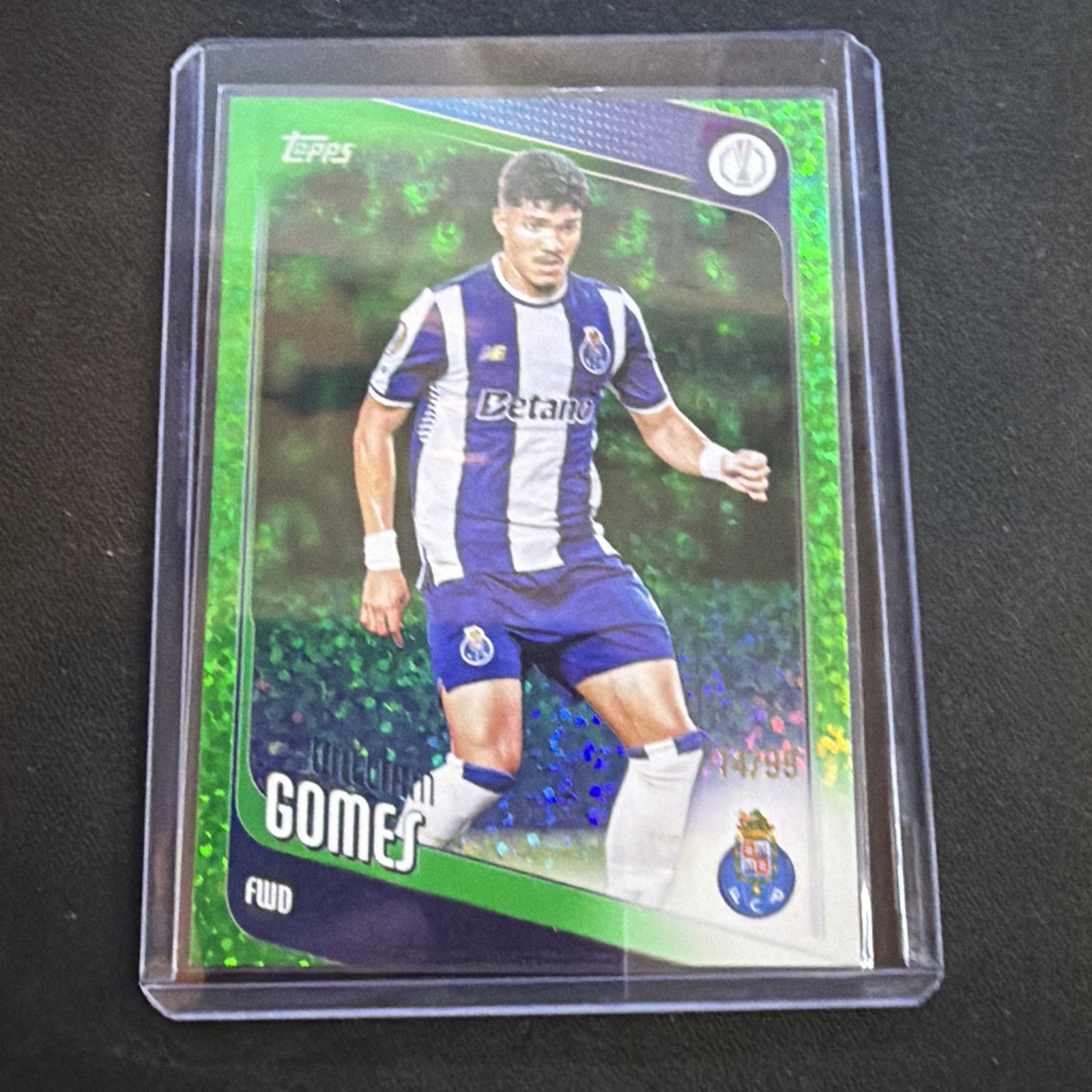 William Gomes 2026 Topps Chrome UEFA UCC #50 Green Mini-Diamond /99 FC Porto RC
