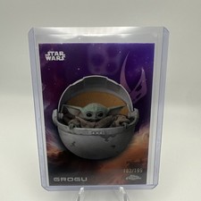 2025 Topps Chrome Star Wars Grogu Purple Refractor /199