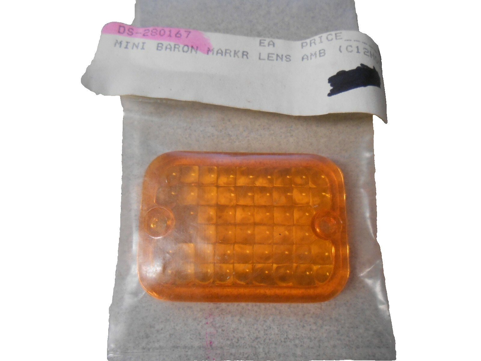 NOS Drag Specialties Replacement Amber Lens (Mini) DS-280167