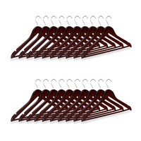 KleiderbüGel Set GarderobenbüGel HosenbüGel Robust 100 StüCk HolzbüGel Set