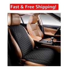 Elegant Black Faux Linen Car Seat Cover - Non-slip Machine Washable Protector Elegant Black Faux Linen Car Seat Cover - Non-slip Machine Washable Protector
