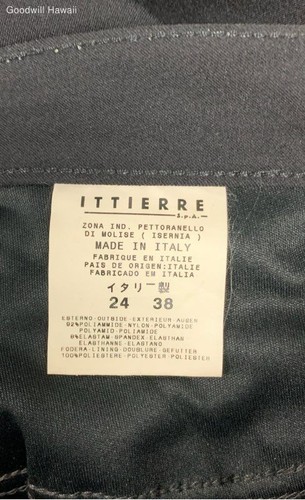 VERSACE Black Bottom Button Nylon Pants w/ COA Teen - Size 24 - Picture 6 of 9