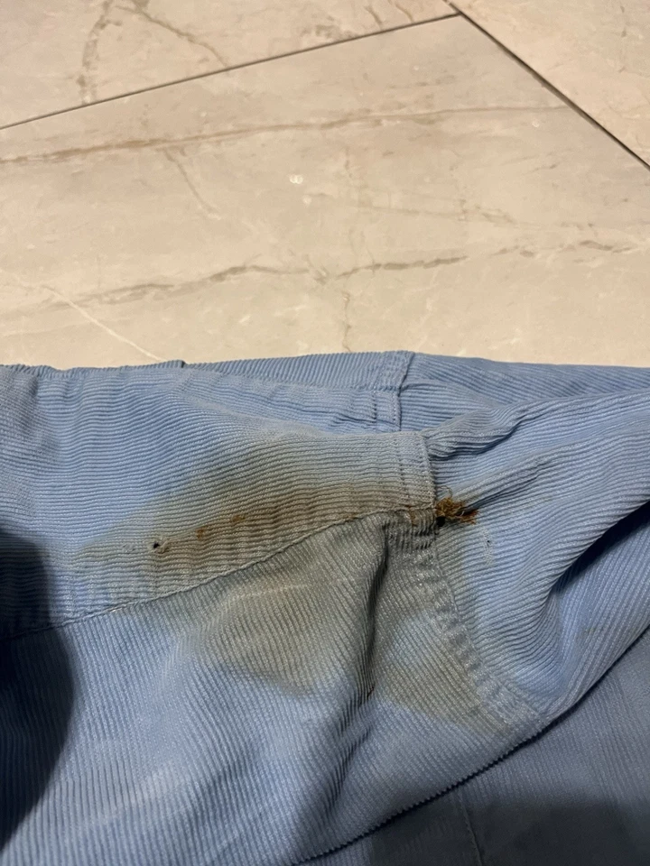 Vintage 1950s DONEGAL All American Loop Collar courderoy Shirt Flaws  Medium - Image 4 of 4