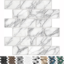 10-Sheet Backsplash Tile for Kitchen Peel and Stick,12"X12" Self Adhesive Subway