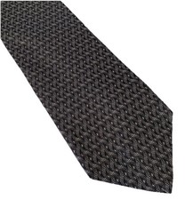 Innocenti Black & White Geometric Silk Neck Tie Necktie - USA Made