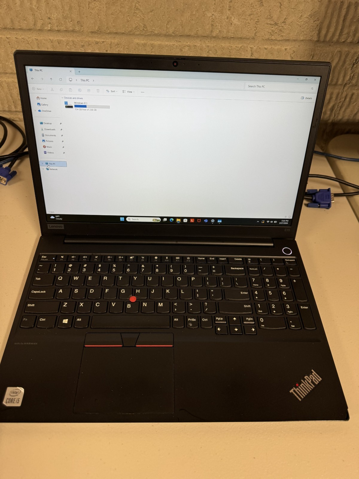 Lenovo ThinkPad, 15.6-Inch Laptop, with Intel Core i5 10th Generation, Linux