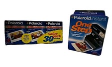 NOS VTG Polaroid OneStep 600 Camera Black Automatic W/600 Expired Platinum Film