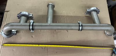 High Vacuum Research SS Pipe Clams 5 Way Chamber