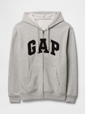 Gap Hoodie Mens NEW Gray Sweatshirt with Logo