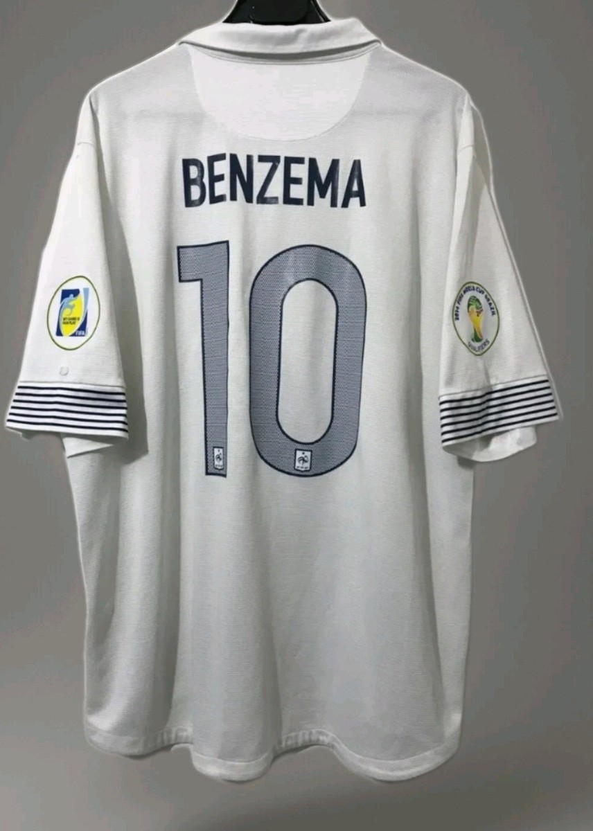 RARE Nike France Away Soccer Football Jersey World Cup 2014 Karim