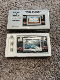RARE 1982 Nintendo Widescreen Game & Watch Turtle Bridge