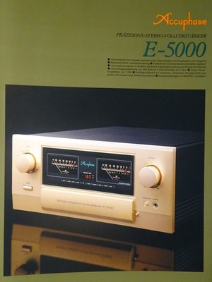     Accuphase E-5000 Prospekt in deutscher Sprache. Sehr guter Zustand   