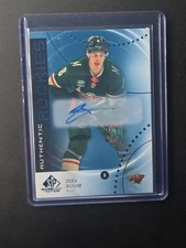 2025-26 UD SP Game Used Zeev Buium Blue Autograph AUTO Rookie WILD/Canucks #ARZB