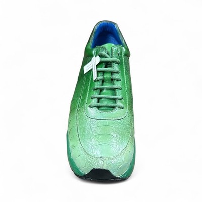 Belvedere Men's E16 George Multi Pine Genuine Ostrich Lace-Up Shoes, Size 9 M