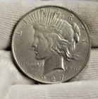 1927 D US Peace Silver Dollar $1 XF (Cleaned)