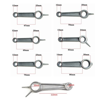 1Pc Air Compressor Connecting Rod Silver Tone Aluminum Alloy For Air compressor